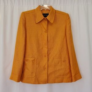 Linda Allard Ellen Tracy Linen Blend Blazer